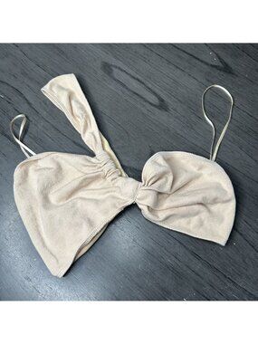 Urban Outfitters Yellow Asymmetrical Bandeau Bra Top Women's X-Large XL